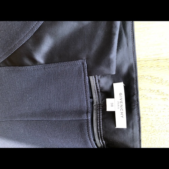 Givenchy -  Navy Blue Leggings w/ Satin accents - Picture 2 of 4